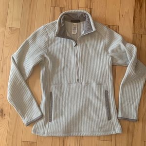 Gray Patagonia Ribbed 1/2 Half Zip Pullover Sweater Sweatshirt